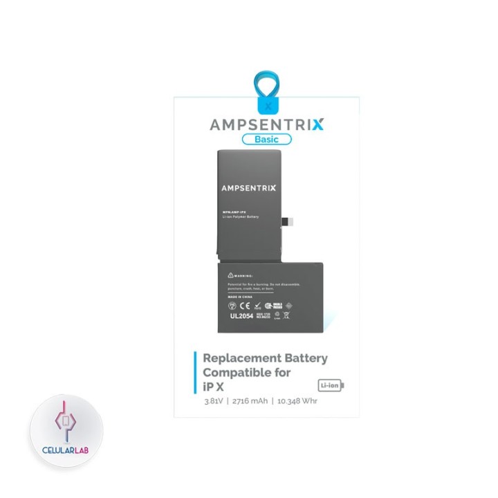 Batería iPhone X AmpSentrix Basic