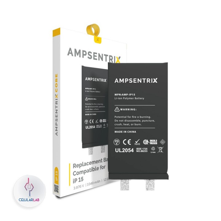 Batería iPhone 15 AmpSentrix Core