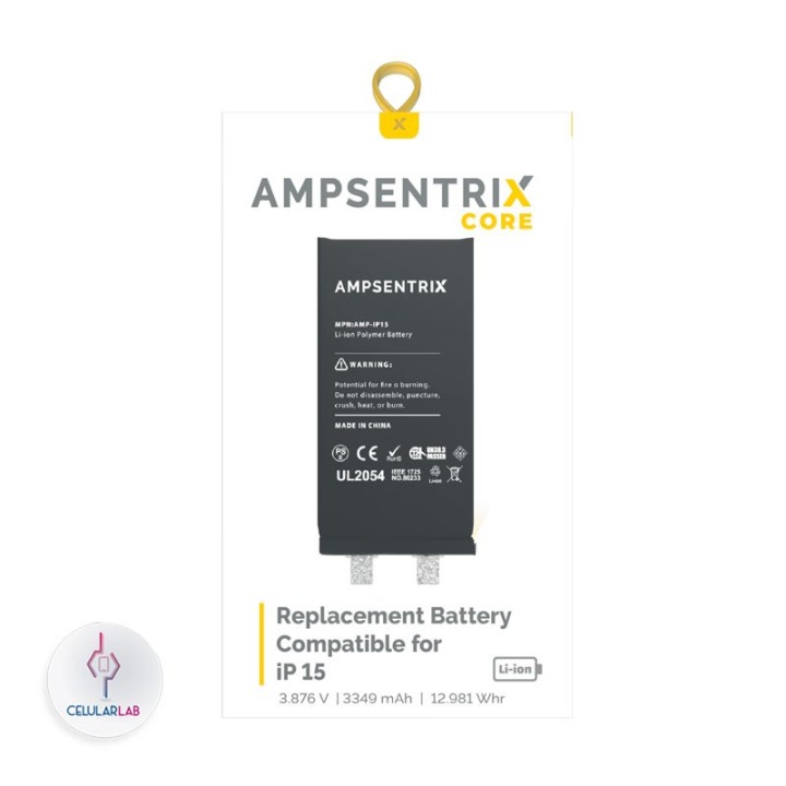 Batería iPhone 15 AmpSentrix Core - foto 2