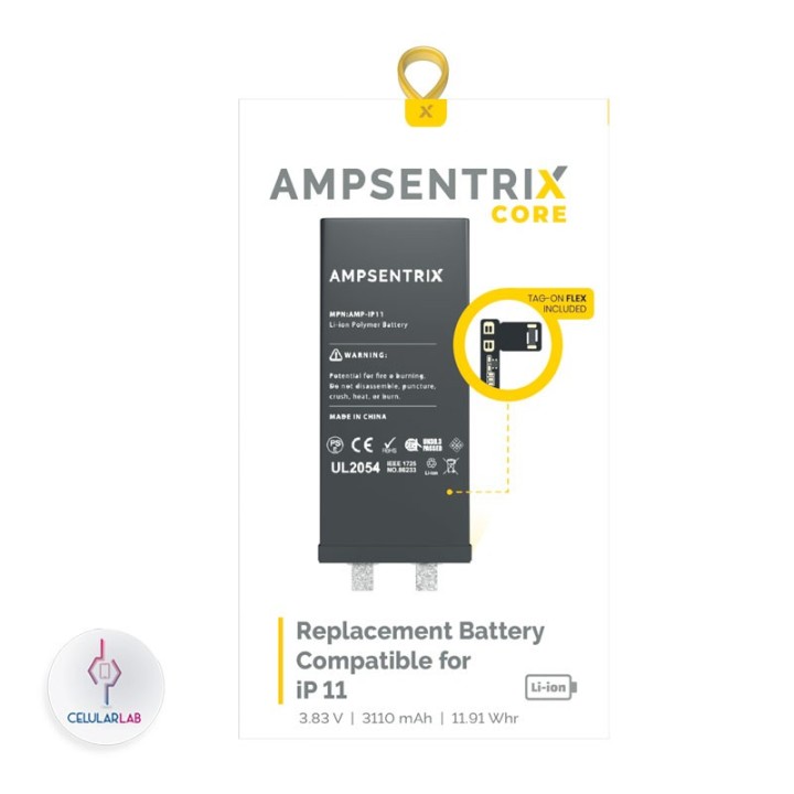 Batería iPhone 11 AmpSentrix Core - foto 2