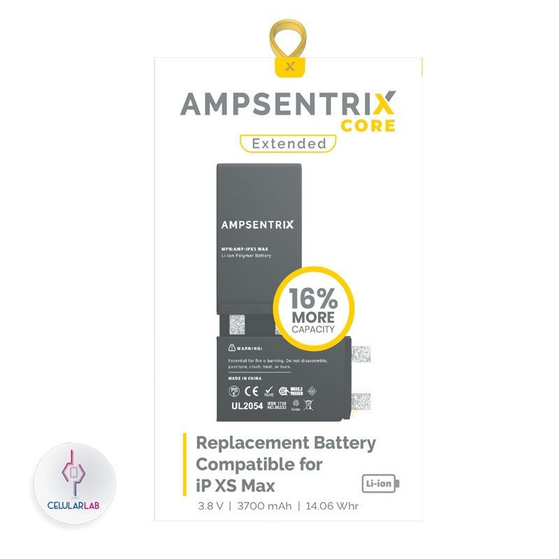 Bateria iPhone Xs Max AmpSentrix Core Extended 3700 mAh