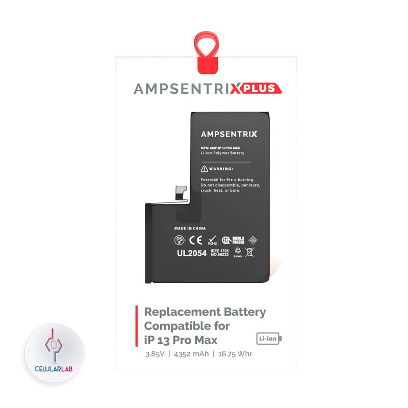 Bateria iPhone 13 Pro Max AmpSentrix Plus (Autoprogramable)
