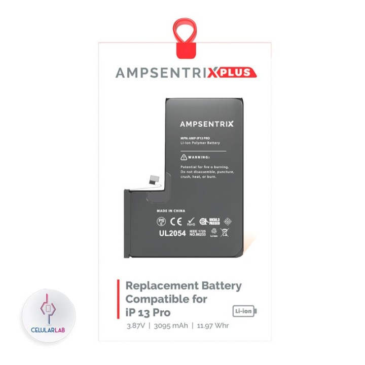 Batería iPhone 13 Pro AmpSentrix Plus