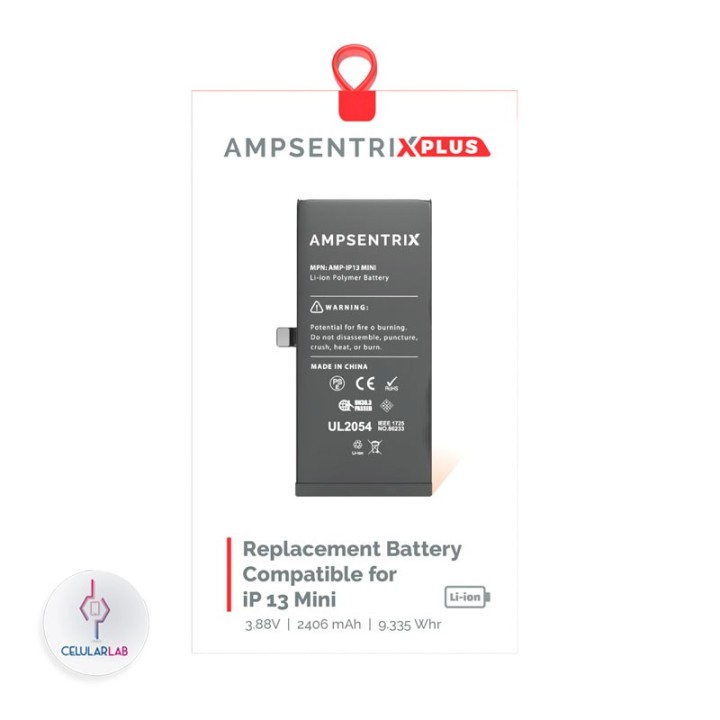 Batería iPhone 13 Mini AmpSentrix Plus - foto 2