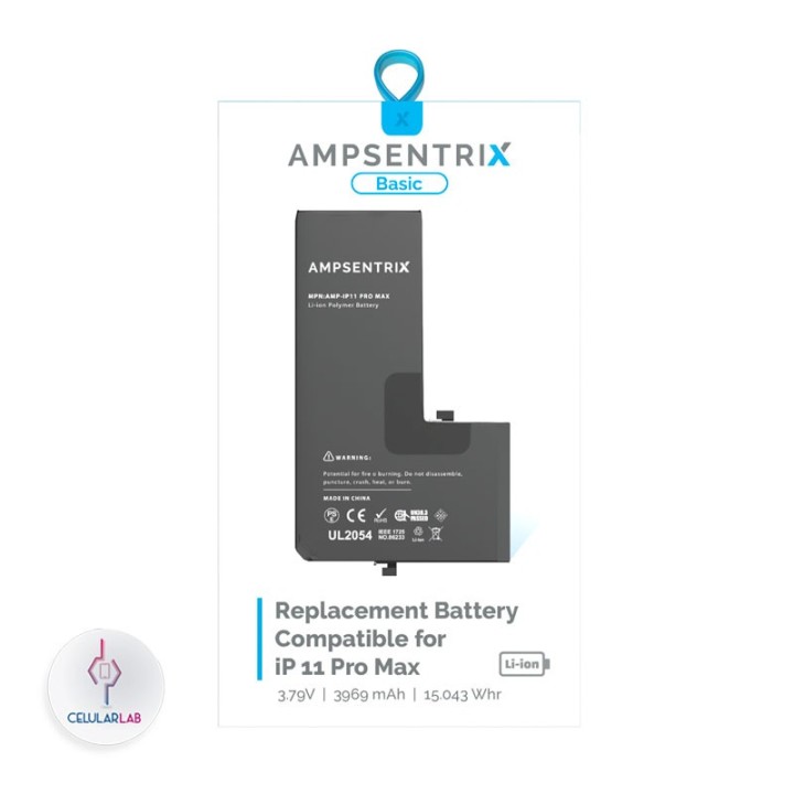 Batería iPhone 11 Pro Max AmpSentrix Basic - foto 2