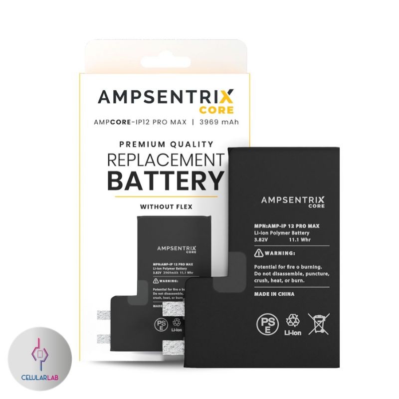 Bateria iPhone 12 Pro Max AmpSentrix Core 3687 mAh